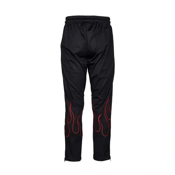 Vision of Super Red Flame Embroidered Jogger
